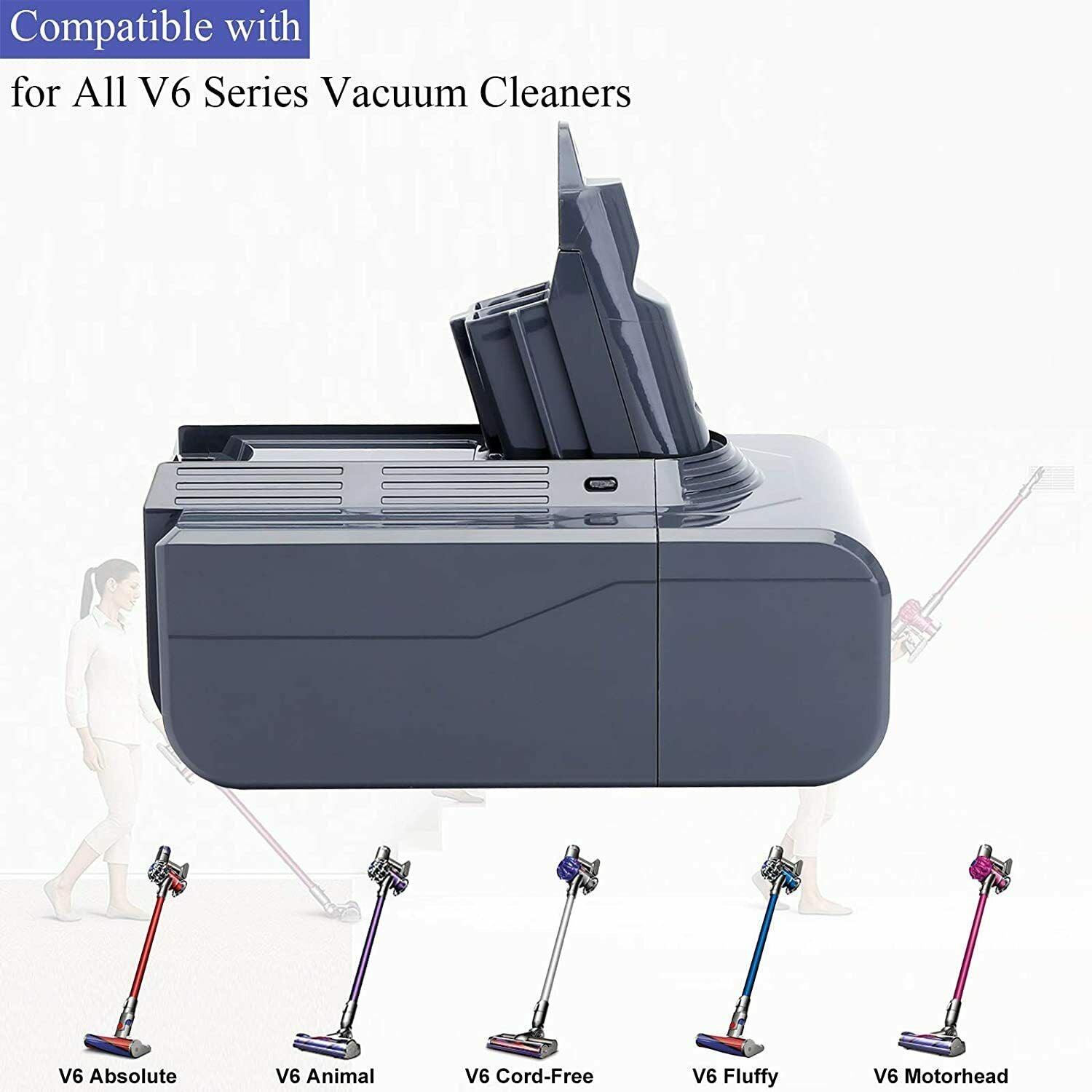 Highest Capacity Dyson V6 Battery For DC58 DC59 DC61 DC62 Animal Absolute Vacuum - Office Catch