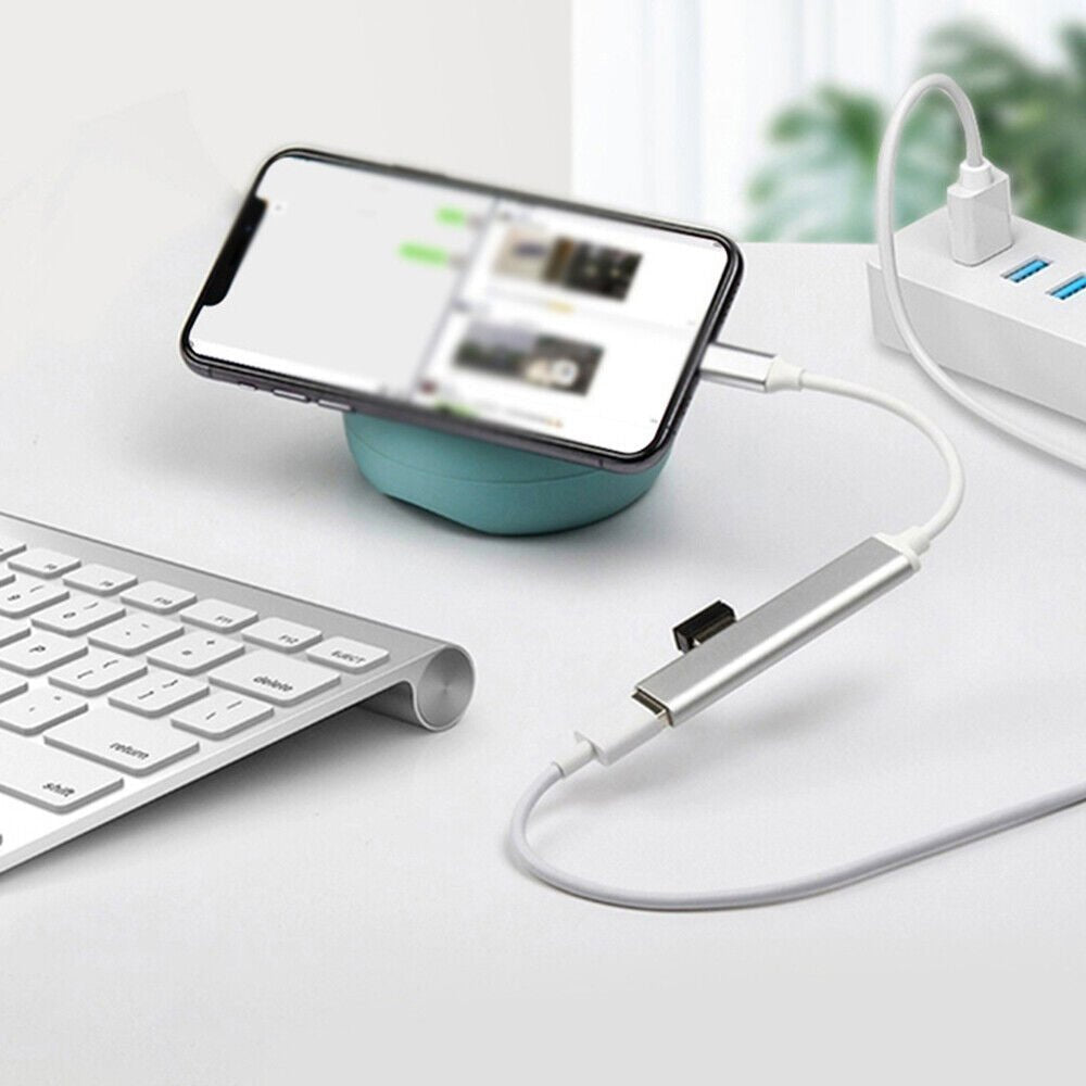 Hover to zoom Have one to sell? Sell it yourself Multi USB 3.0 Hub 4 Port High Speed Slim Compact Expansion Smart Splitter Type-C - Office Catch