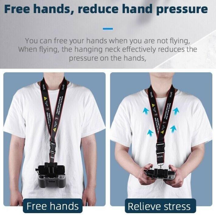 Lanyard for for Mavic Air 2/Air 2S /Mini 2 Remote Controller (RC-N1 Remote Controller) Anti-Fall Neck Strap with Lanyard Bracket (Single Hook) - Office Catch