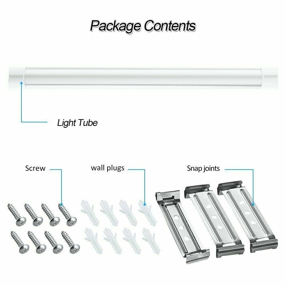 LED Slim Ceiling Batten Tube Light Linear 60cm Fluro Fluorescent - Office Catch