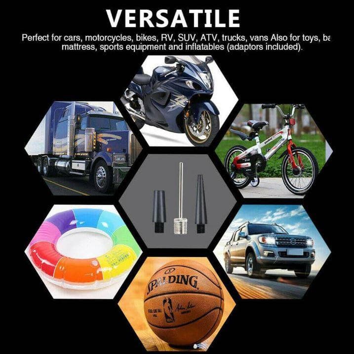 Portable 12V Car Air Compressor Tyre Pump Deflator 4wd Inflator Auto 150 PSI - Office Catch