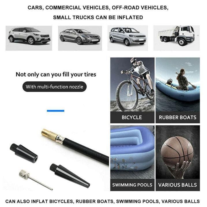 Portable 12V Car Air Compressor Tyre Pump Deflator 4wd Inflator Auto 150 PSI - Office Catch