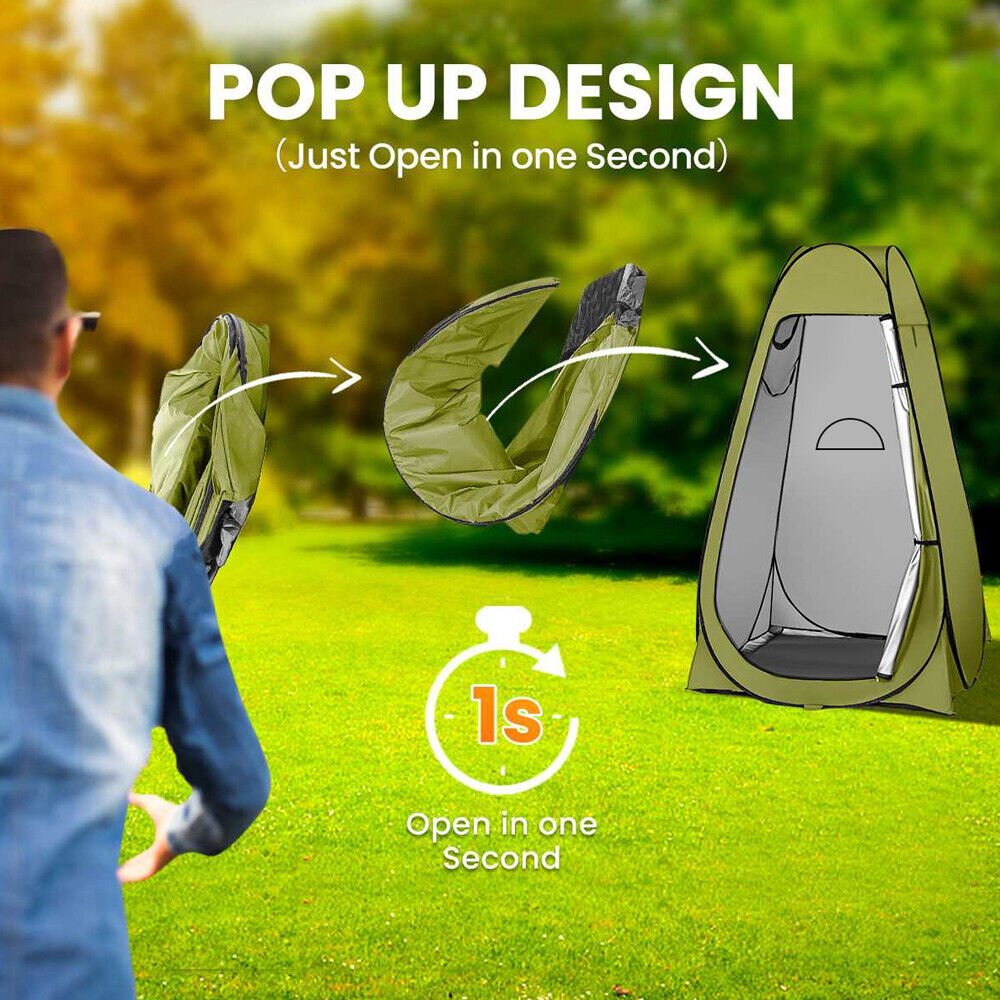 Portable Pop Up Outdoor Camping Shower Tent Toilet Privacy Change Room Shelter - Office Catch