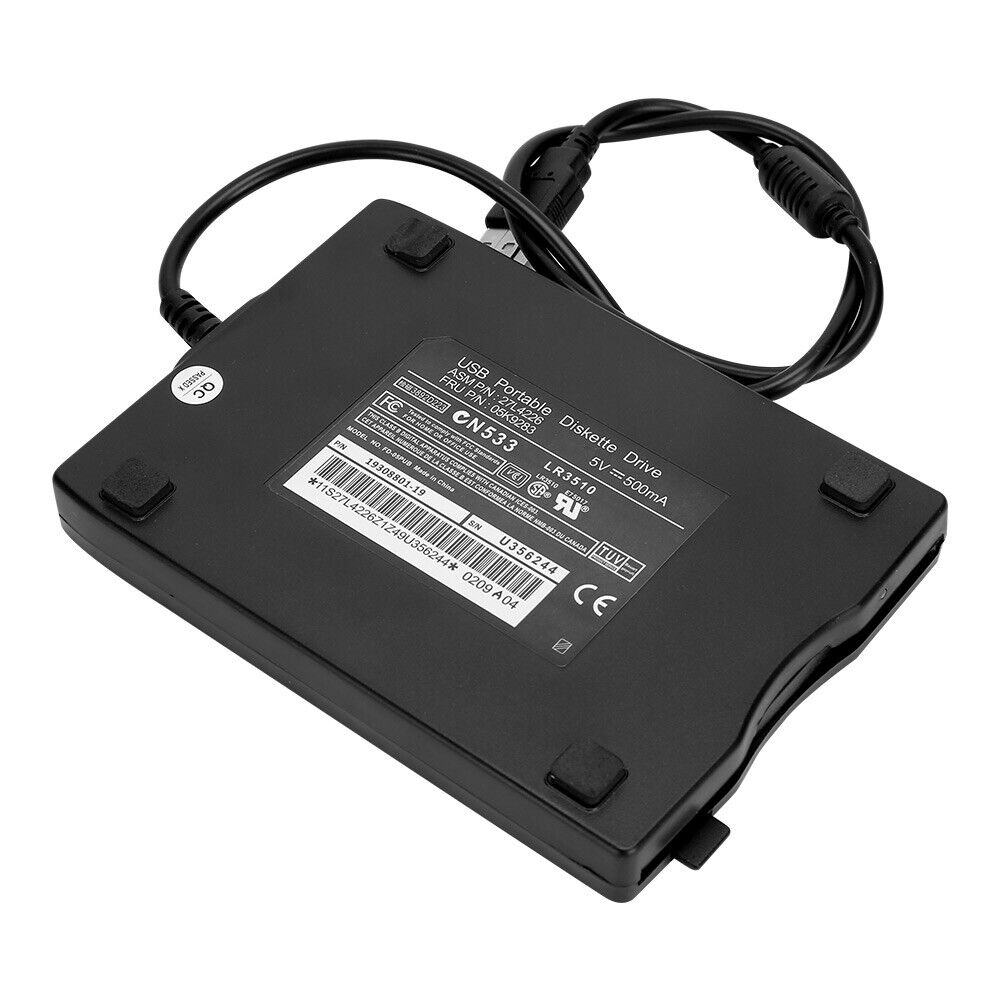 Portable USB Floppy Disk Drive External FDD 3.5" 1.44MB For Laptop Data Storage - Office Catch