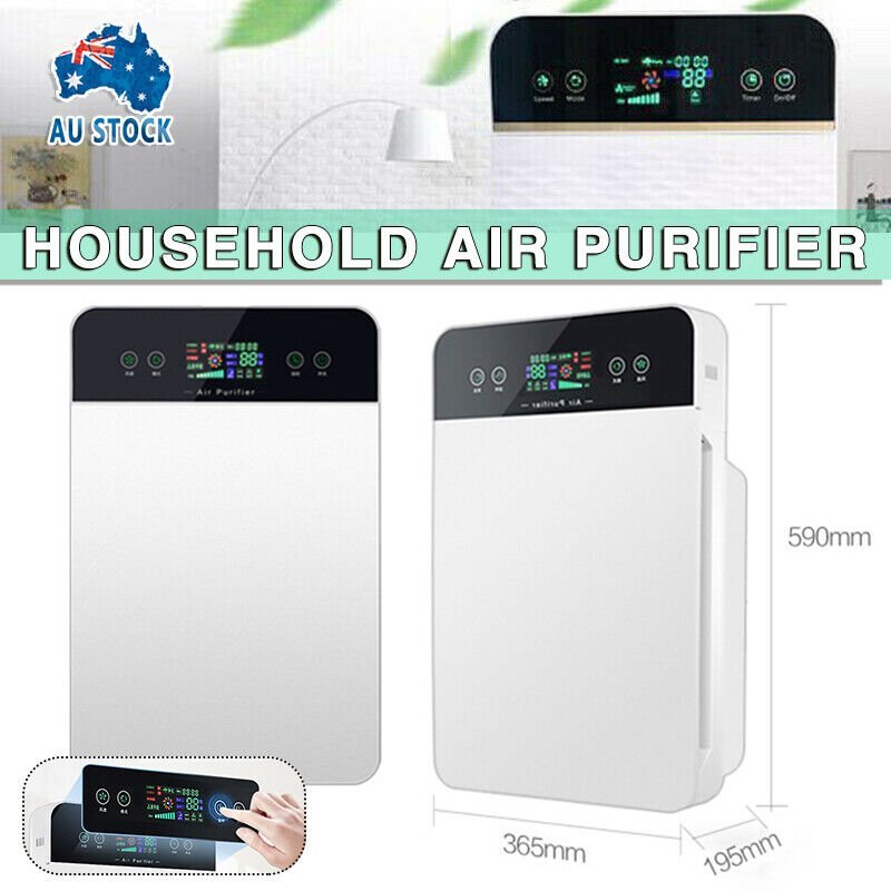 Remote Control Air Purifier With Hepa Filter - Office Catch