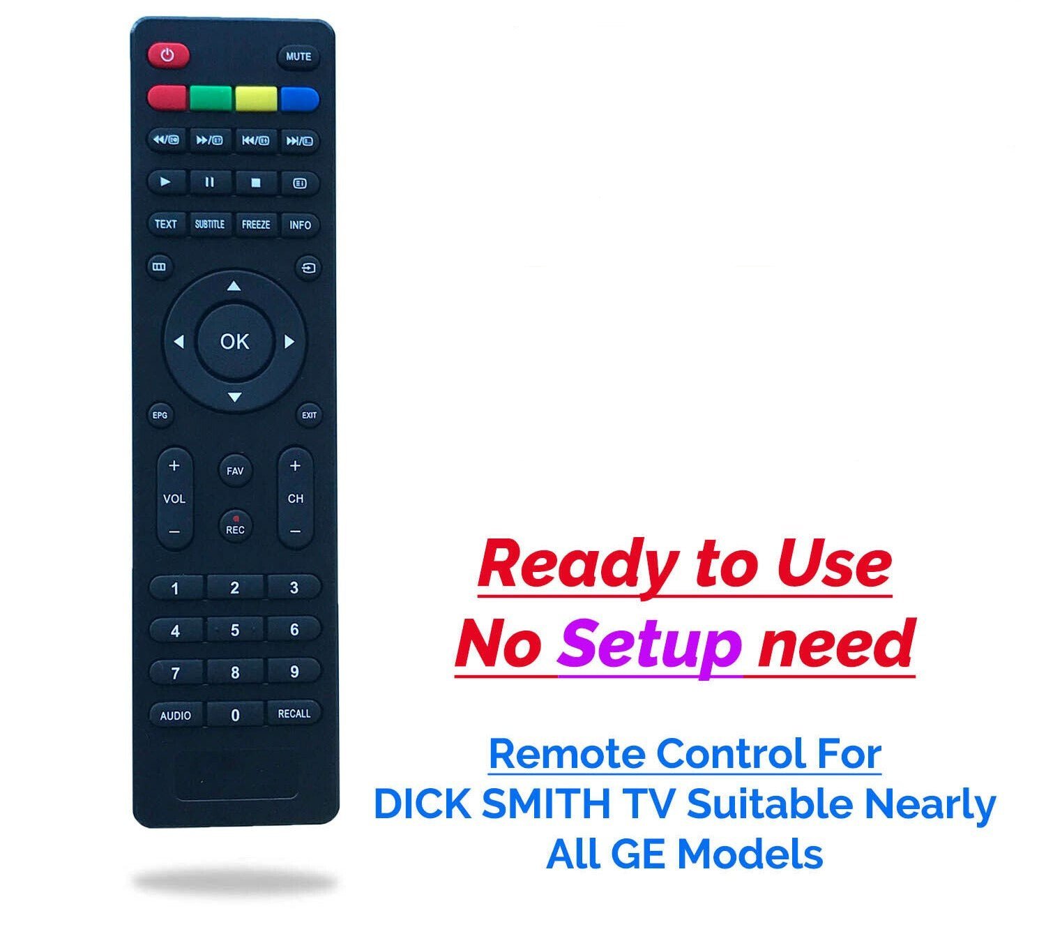 Remote Control For Dick Smith TV LCD DSE Multiple Model GE Numbers - Office Catch