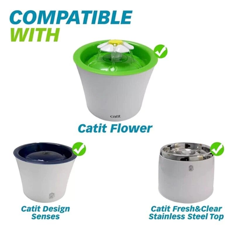 Replacement Triple Action Filter for Catit Senses 2.0 Flower Water Fountain - Office Catch