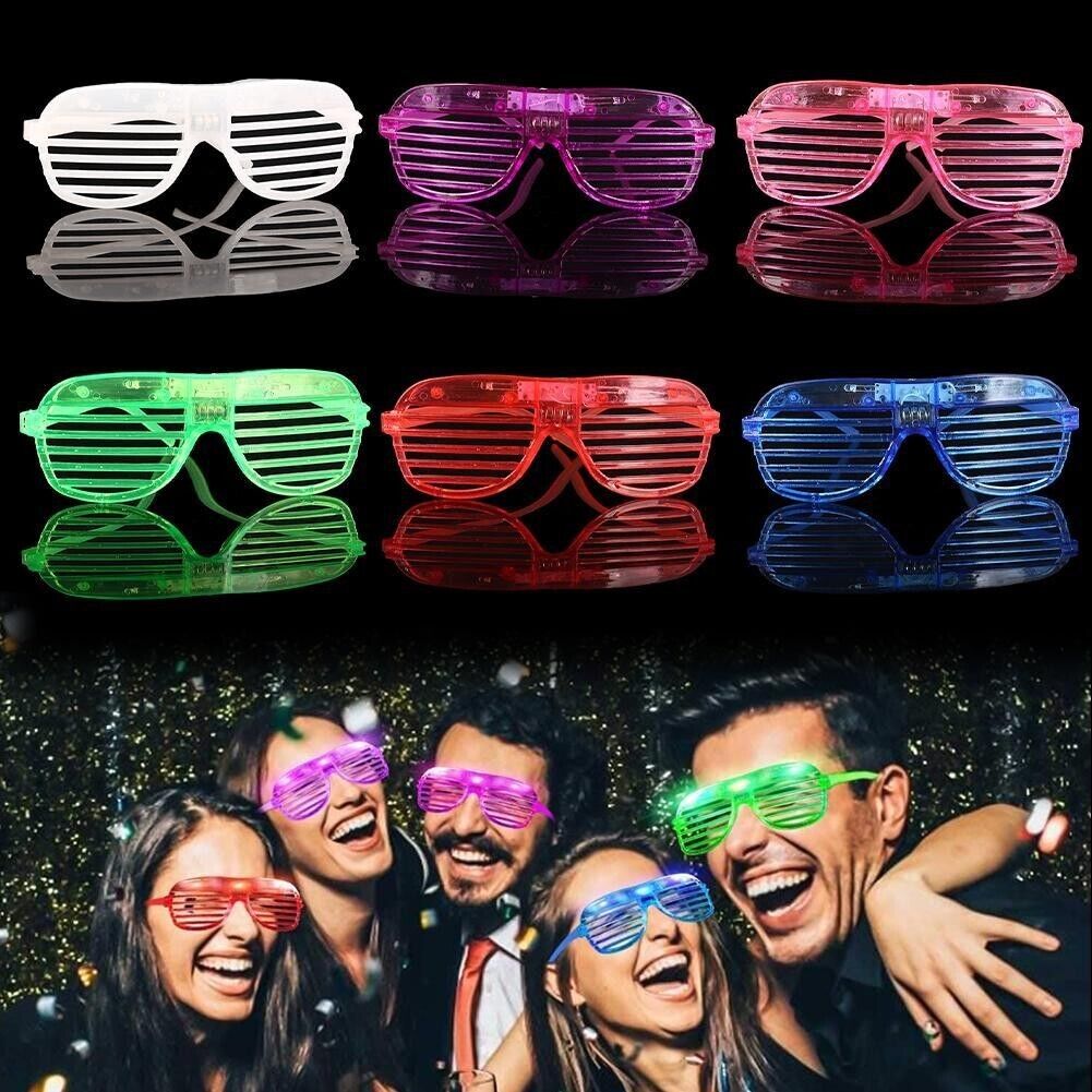 Sunglasses LED Glasses Glow In Light Up Shades The Dark Party - Office Catch