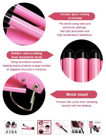 Triple Barrel Ceramic Hair Waver - Office Catch