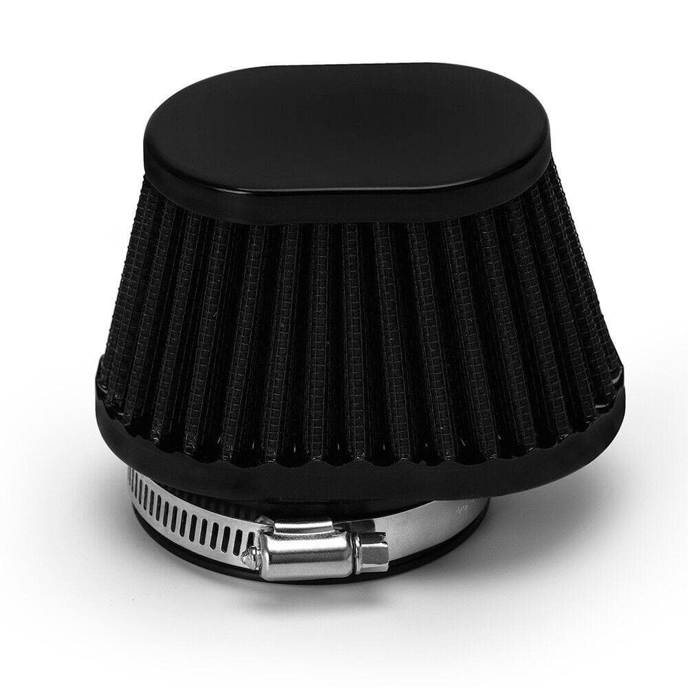 Universal Motorcycle Air Filter Motorbike Dust Filters With Clamp Black New - Office Catch