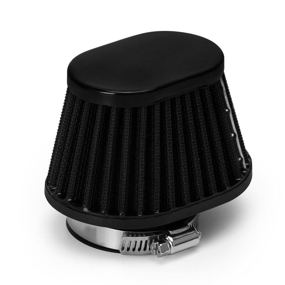 Universal Motorcycle Air Filter Motorbike Dust Filters With Clamp Black New - Office Catch