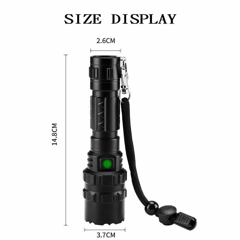USB Rechargeable Tactical Flashlight | 180000LM L2 - Office Catch