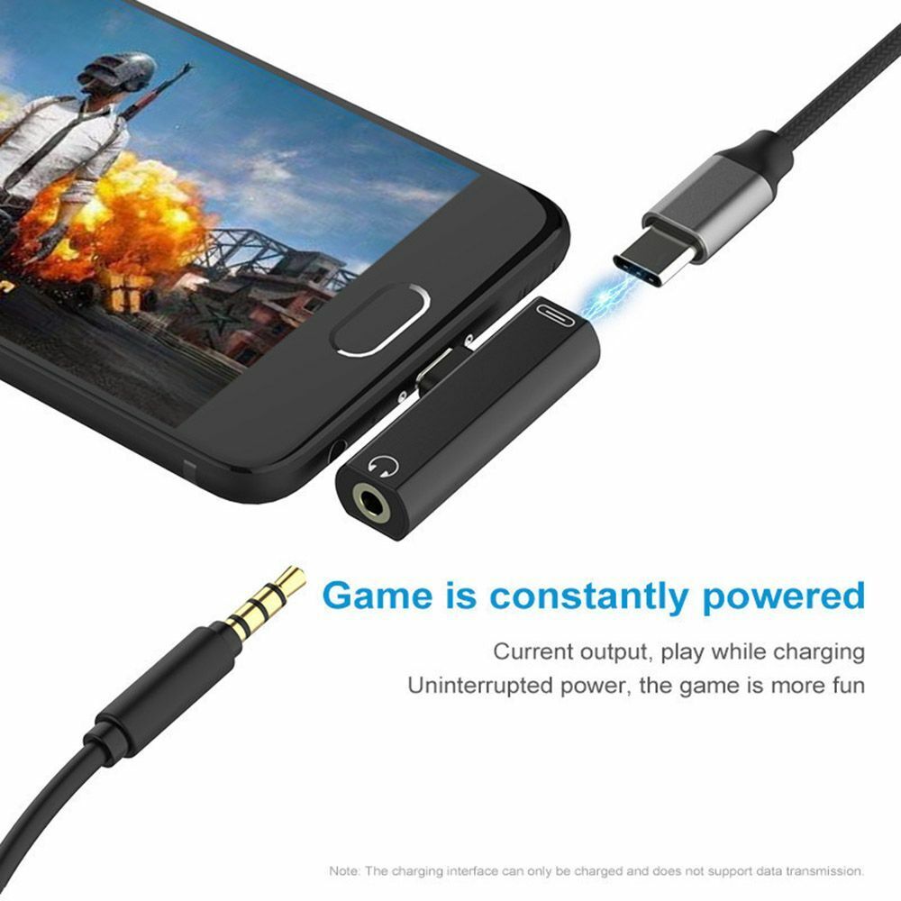 USB Type C to 3.5 mm Headphone Audio Jack | 2 in 1 - Office Catch