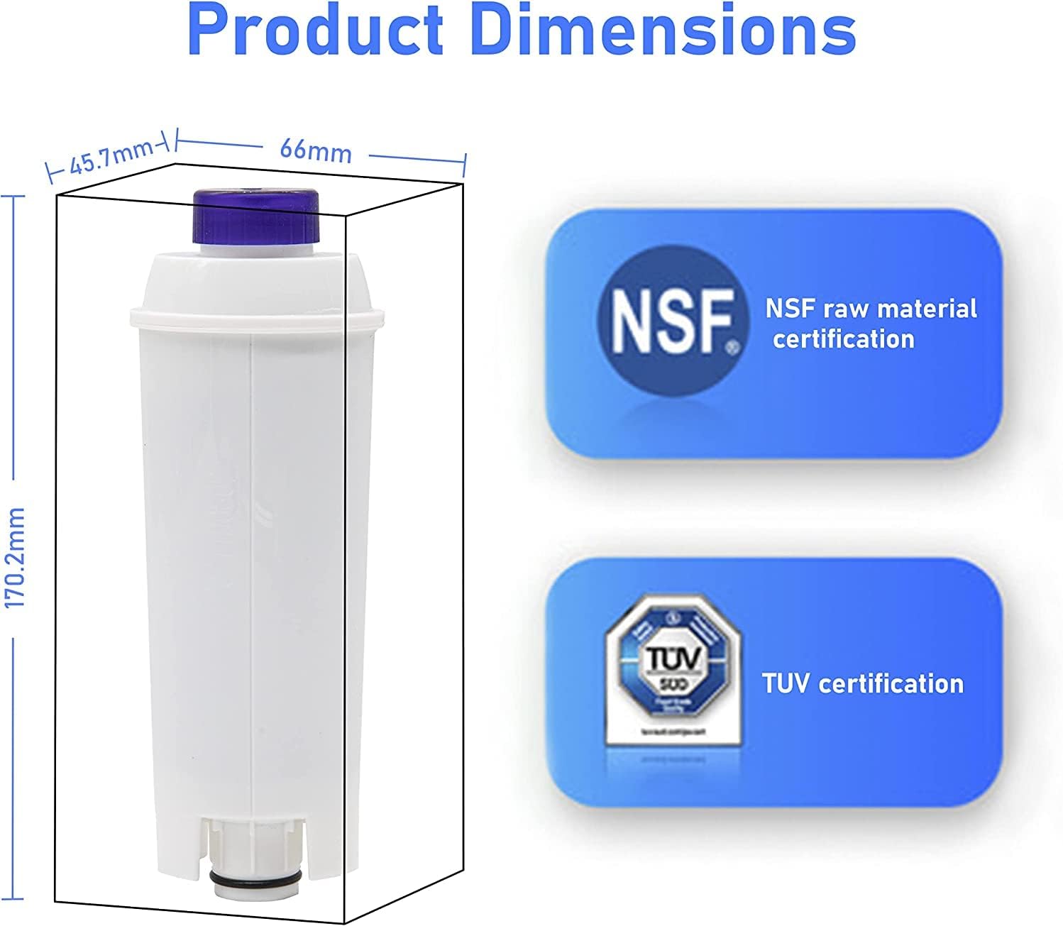 Water Filter For Delonghi Magnifica S Automatic Coffee Machine ECAM22110SB - Office Catch