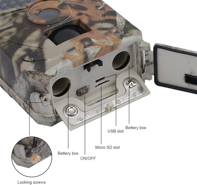 WiFi Trail Hunting Camera Outdoor 20MP 1080P Game Wildlife Cam PIR Night Vision - Office Catch