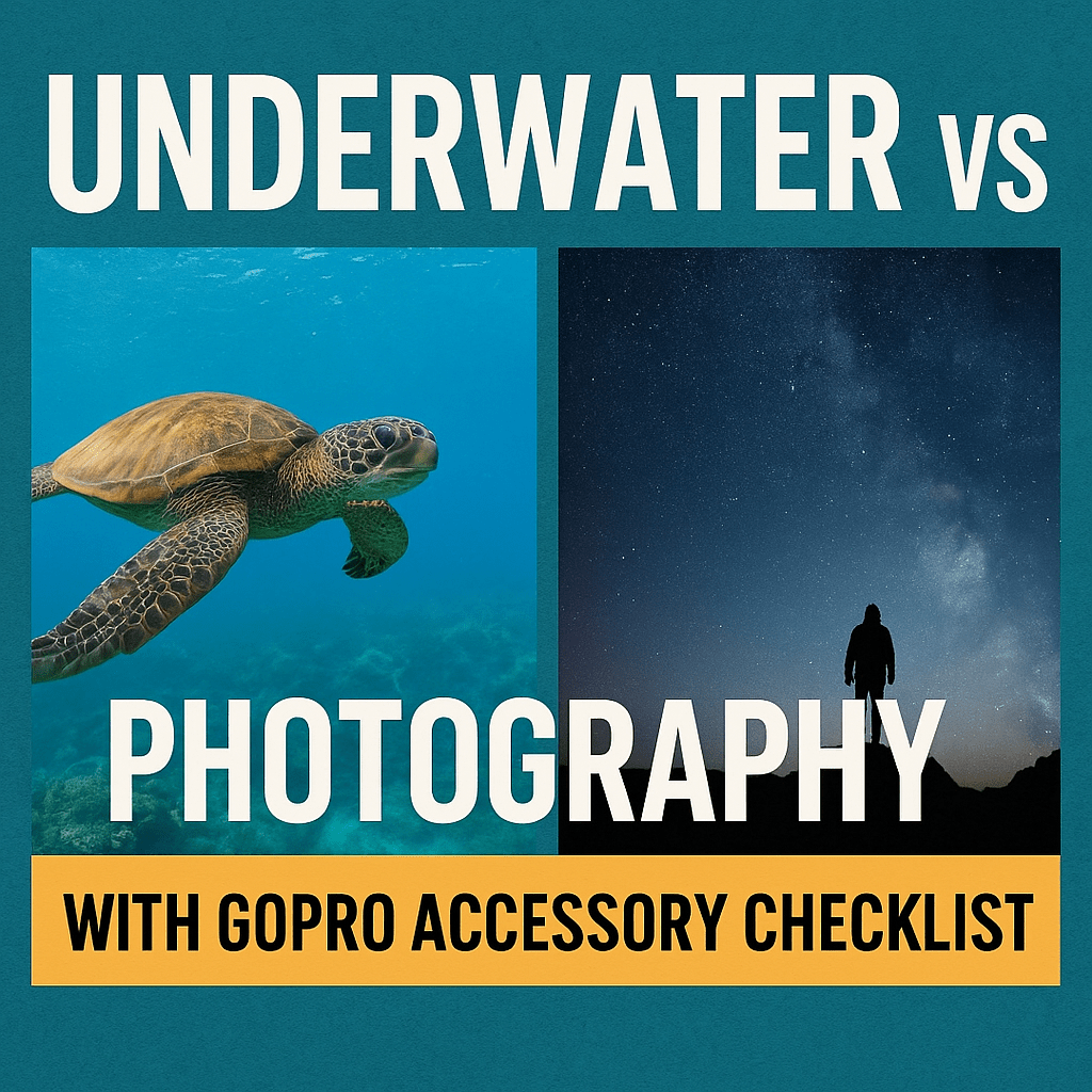 Underwater vs Night Photography with GoPro Accessory Checklist - Office Catch
