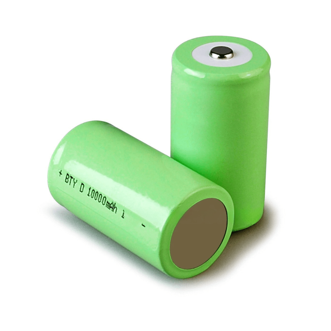 [2 Pack] 10000mAh D Size Ni - MH Rechargeable Batteries | High - Capacity 1.2V D - Cell Power Set (1000+ Cycles) - Office Catch