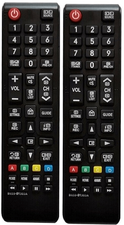 [2 Pack] BN59 - 01303A Replacement Remote Control for Samsung LCD LED Smart TV – Compatible with NU7100, NU7170, NU7199, N5300, NU7090 Series - Office Catch
