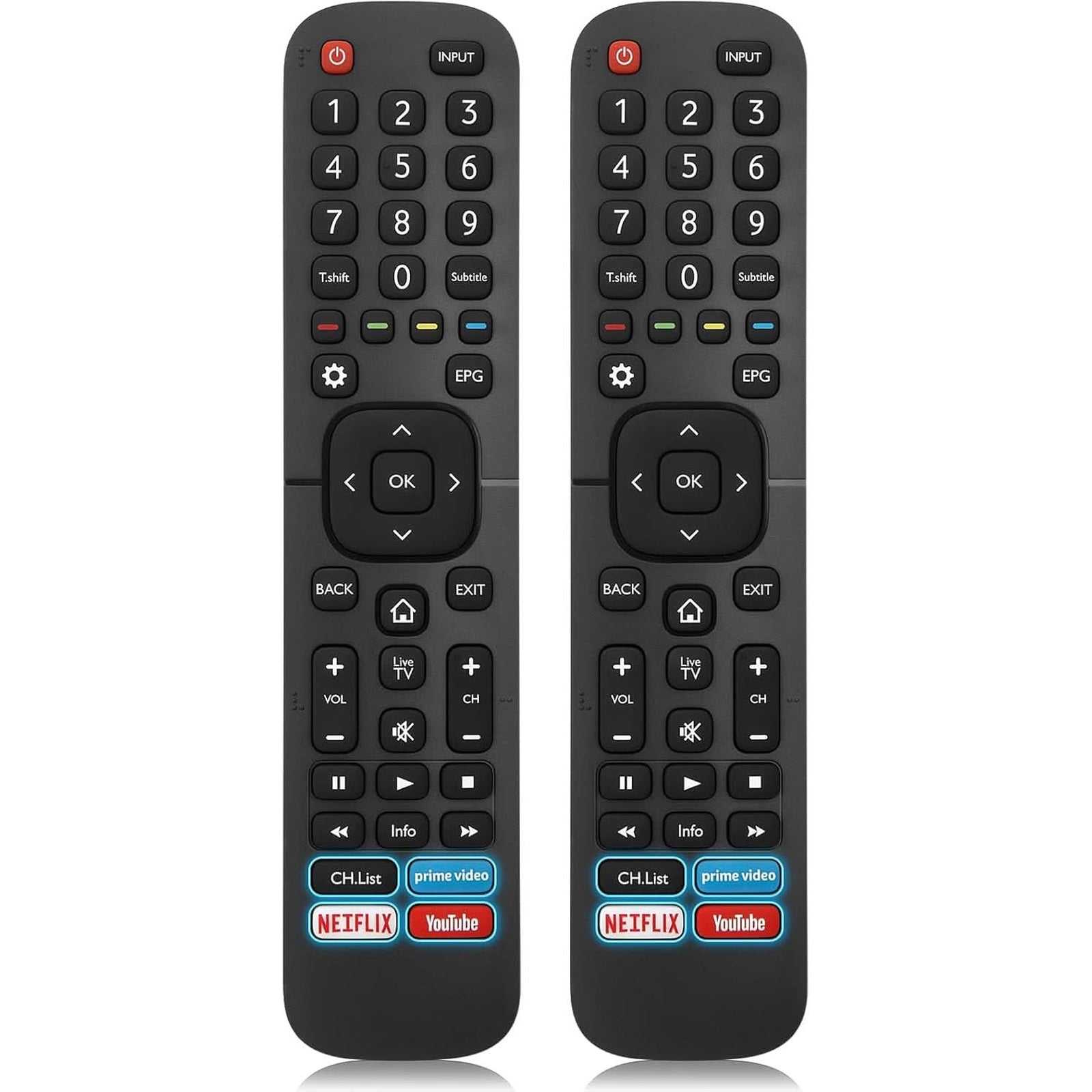 [2 PACK] EN2BS27H Remote Control Replacement for Hisense TV - Office Catch