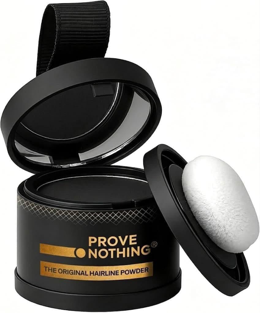 [2 Pack] Hairline Powder Instantly Conceals Hair Loss, Root Touch Up Hair Powder, Gray Hair Cover Up for Women & Men, Root Cover Up, Hair Fibers for Thinning Hair, Stain - Proof 48 Hours (Dark Brown) - Office Catch
