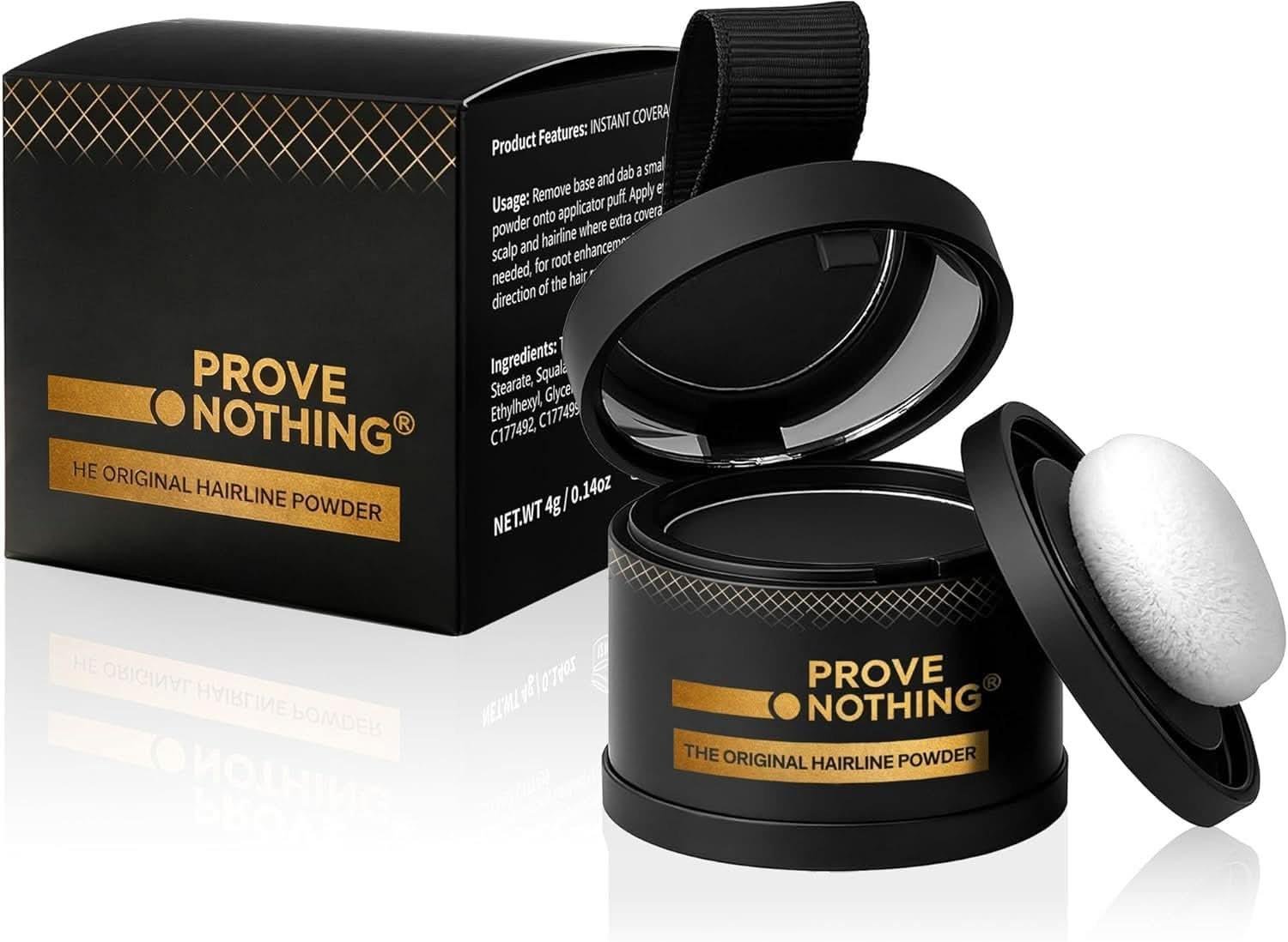 2 Pack] Hairline Powder Instantly Conceals Hair Loss – Root Touch Up Powder | Gray Hair Cover Up for Women & Men | Hair Fibers for Thinning Hair | Stain - Proof 48 Hours (Black) - Office Catch