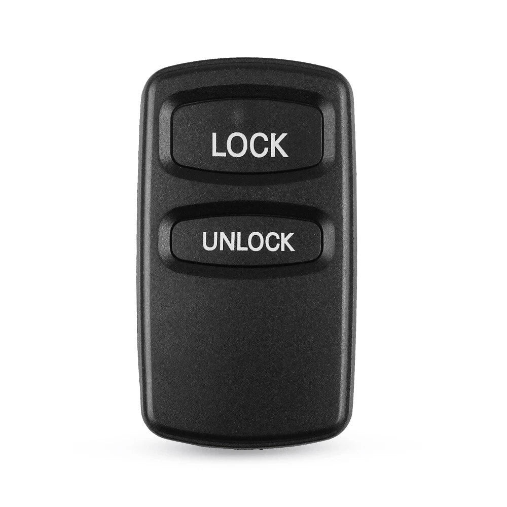 [2 Pack] Mitsubishi Remote Key Shell Replacement – 2 Button Aftermarket Case for Lancer, Outlander, Pajero, Challenger, Nimbus - Office Catch
