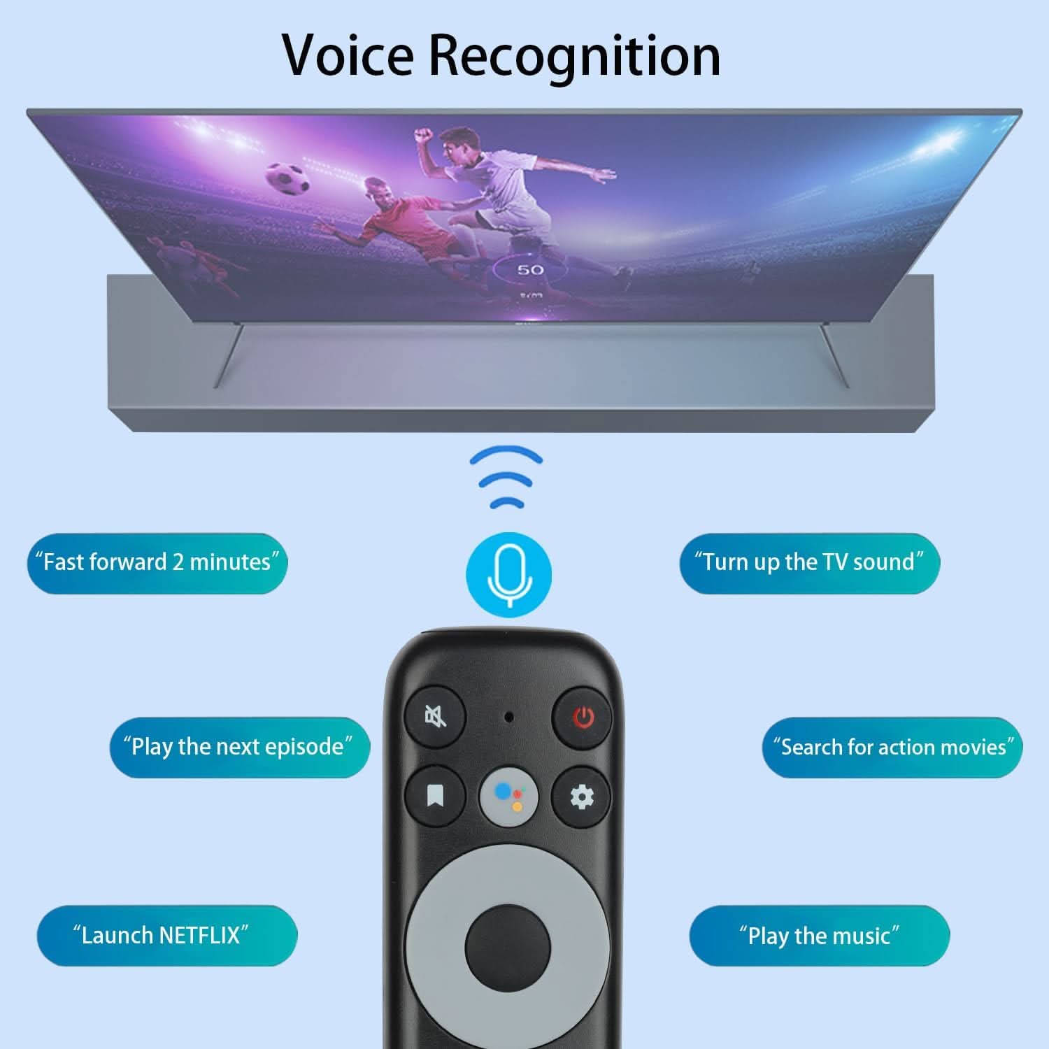 [2 Pack] Replacement RC902V FAR1 Voice Remote Control for TCL 4K/8K Smart TVs (C835, C635, P735, X925, C735 Series) - Office Catch