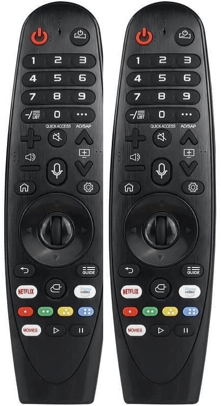 [2 Pack] Replacement Remote Control for BAUHN Smart OLED TV Models ATV58UHDW - 0421, ATV60UHDW - 1121, ATV65UHDW - 1021, ATV50UHDW - 0422 - Office Catch