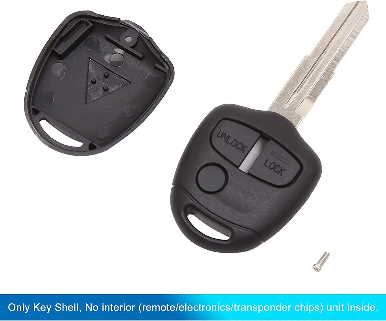 [2 Pack] TAVICE Replacement Remote Key Blank Shell/Case MIT8, Compatible with Mitsubishi Lancer CJ 2007?2014 - Office Catch