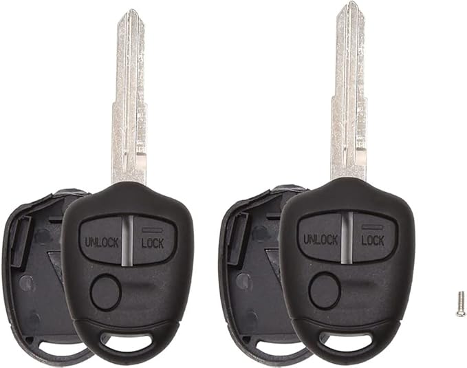 [2 Pack] TAVICE Replacement Remote Key Blank Shell/Case MIT8, Compatible with Mitsubishi Lancer CJ 2007?2014 - Office Catch
