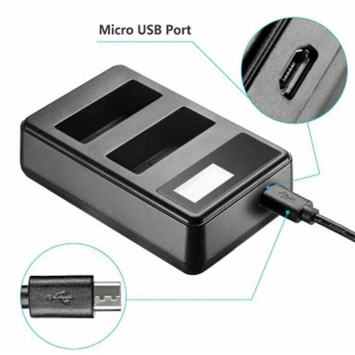 2x EN - EL14 Batteries + Dual USB Charger for Nikon D3100, D3200, D3300, D5100, P7000, P7100 – 1500mAh Replacement Kit - Office Catch