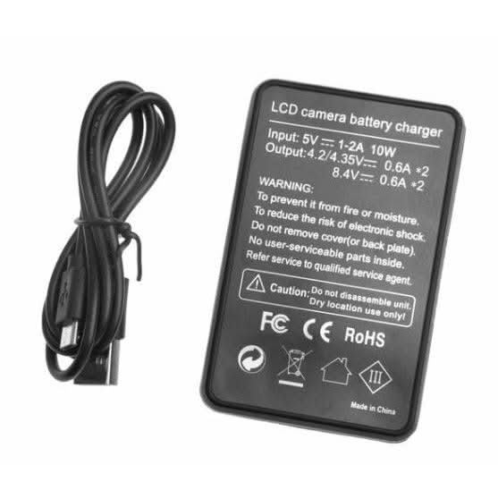 2x LP - E6 Batteries + Dual USB Charger for Canon EOS 5D Mark III II, 6D, 7D, 80D, 70D, 60D – Replacement Camera Power Pack - Office Catch