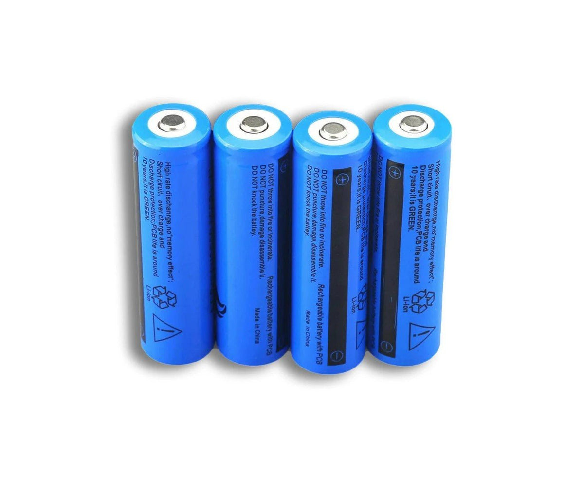 (4 Pack)18650 3.7V 3600mAh High Output Li - ion Rechargeable Battery - Office Catch