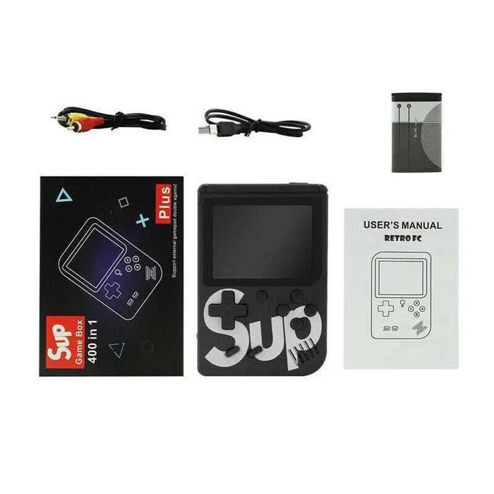 400 In 1 Mini Games Handheld Game Players Portable Retro Video Console Boy 8 Bit 3.0 Inch Color LCD - Office Catch