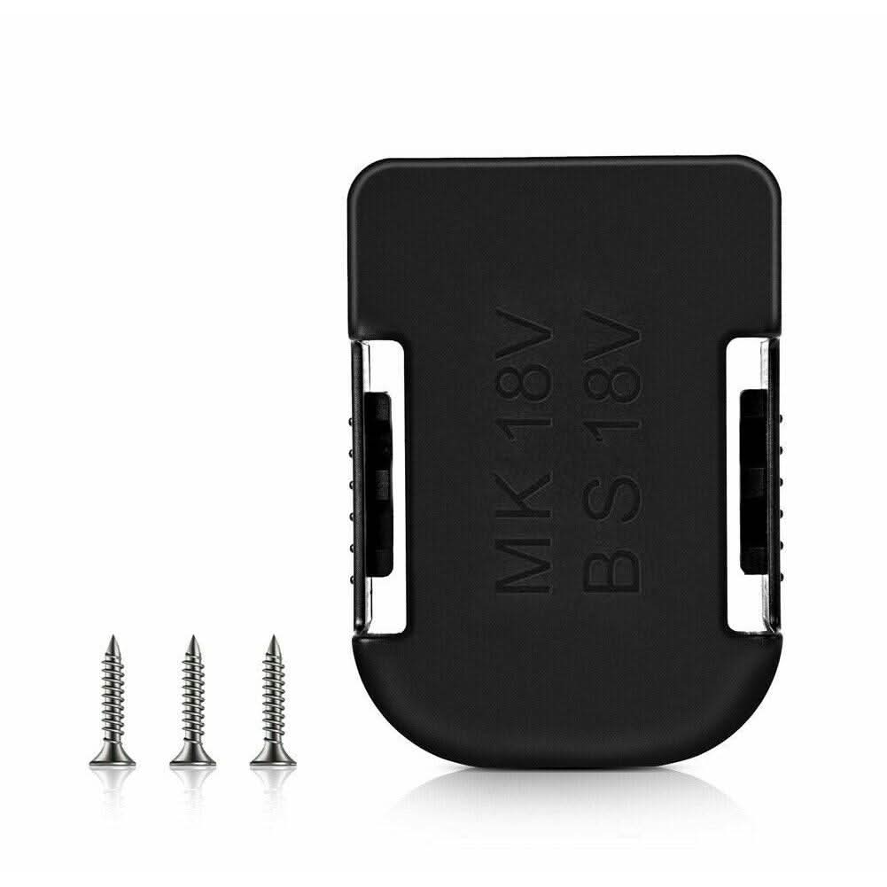 [5 Pack] Battery Holder Shelf Rack Storage Mount for 18V Makita & Bosch Batteries | Wall & Shelf Mounting Slots (Mounts Only) - Office Catch