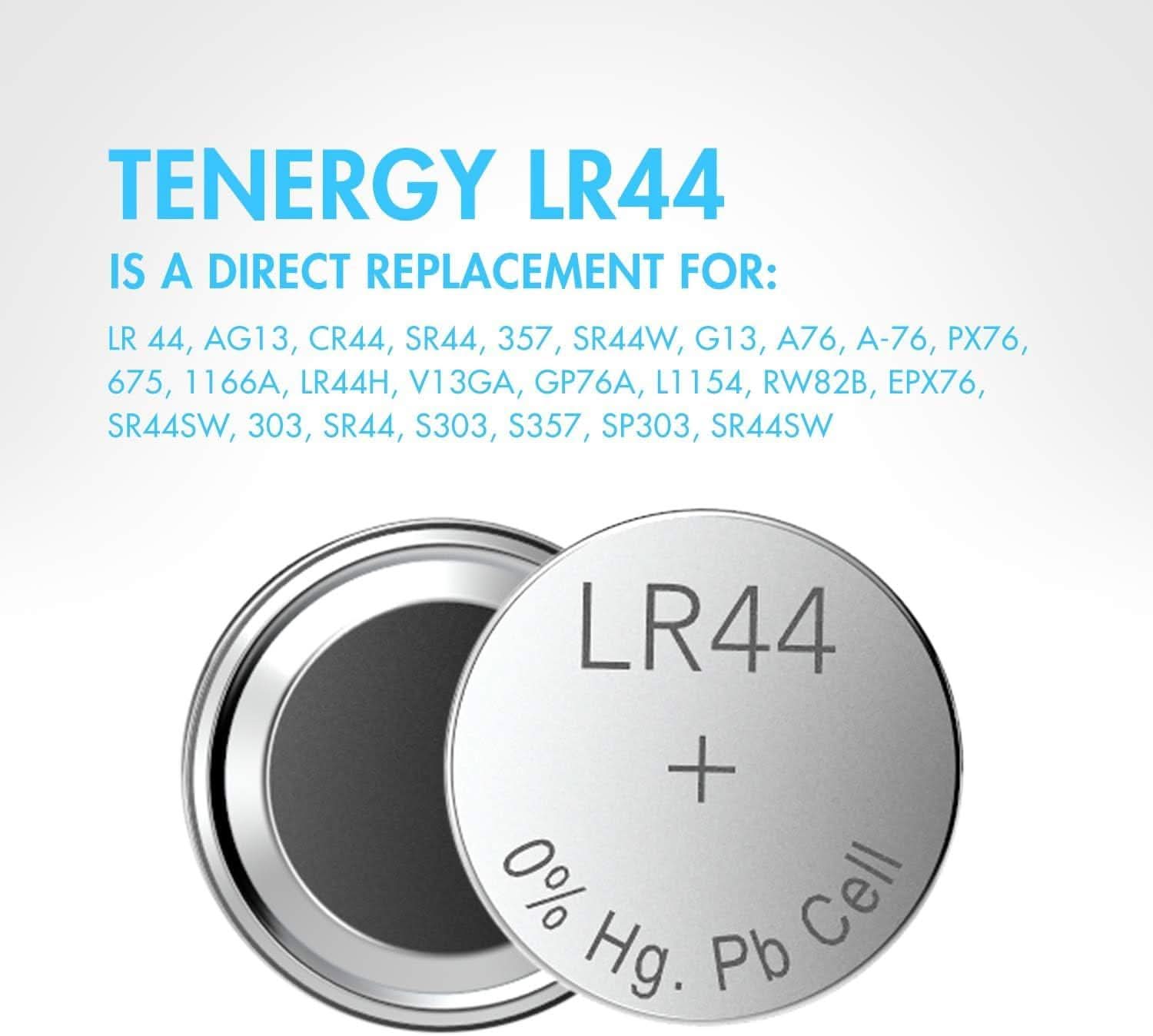 [5 Pack] LR44 / AG13 / 357 / SR44 Button Cell Batteries – 1.5V Premium Alkaline - Office Catch