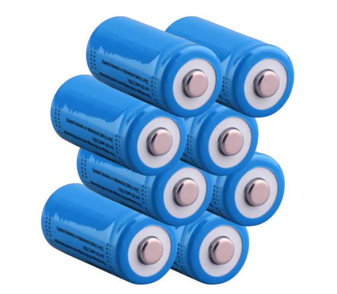 8 Batteriess CR123 CR123A battery rechargeable - Office Catch
