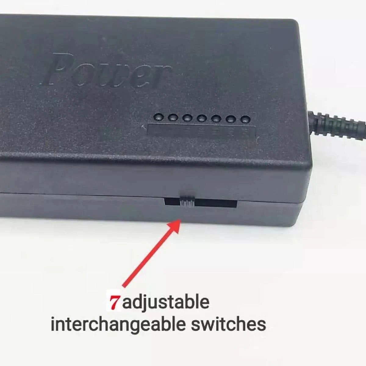 96W Universal Laptop Charger with 34 Interchangeable Tips – Multi Brand Notebook Power Supply (AU Plug) - Office Catch