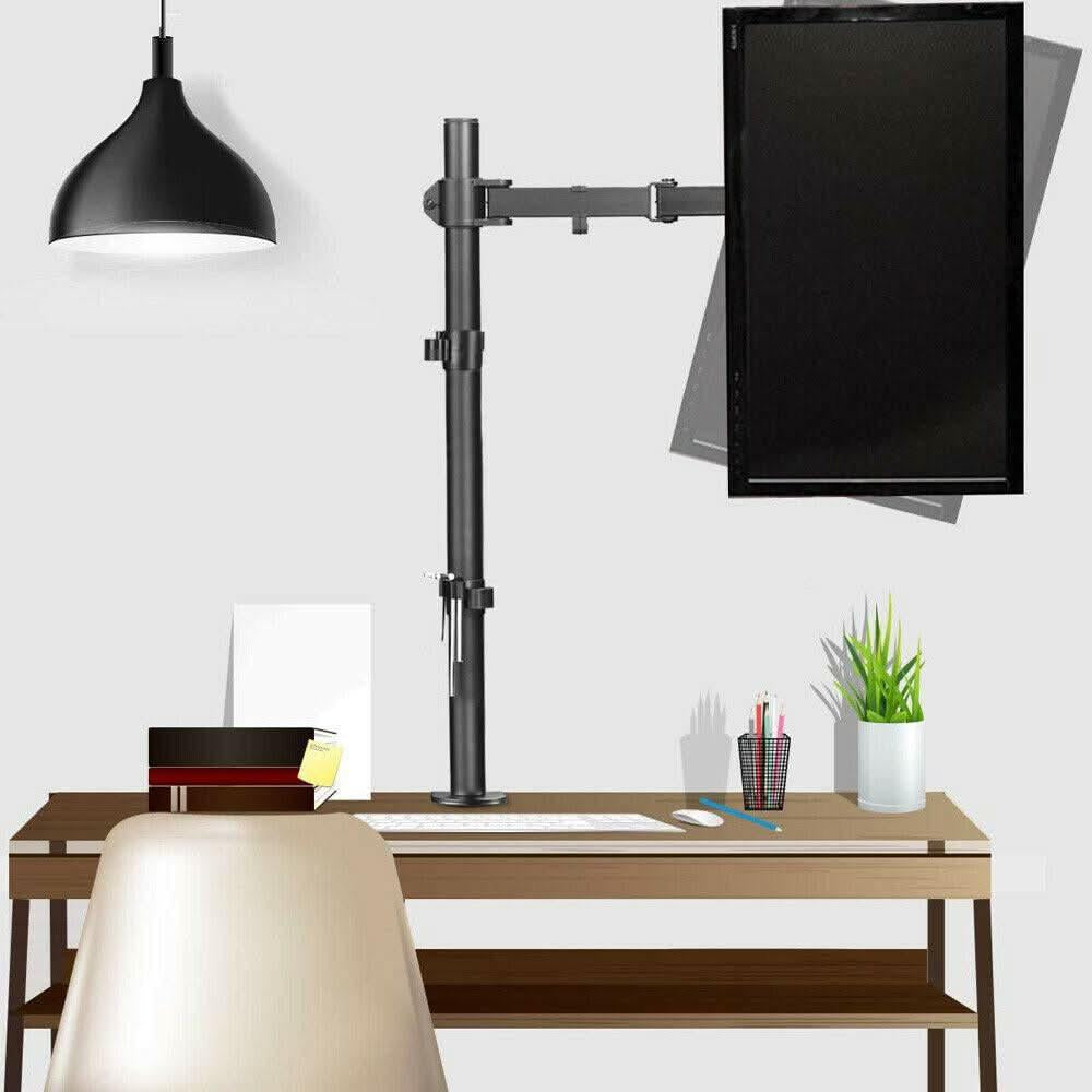 Single Monitor Arm Desk Mount for Screens up to 32" | Adjustable VESA 75x75 / 100x100, 8kg Capacity