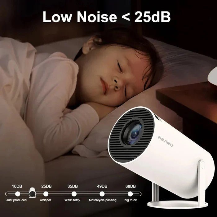 Android Wi-Fi Portable 1280x720P Full HD Smart Projector for Home Theater, Office, and Outdoor Cinema Experience - Office Catch