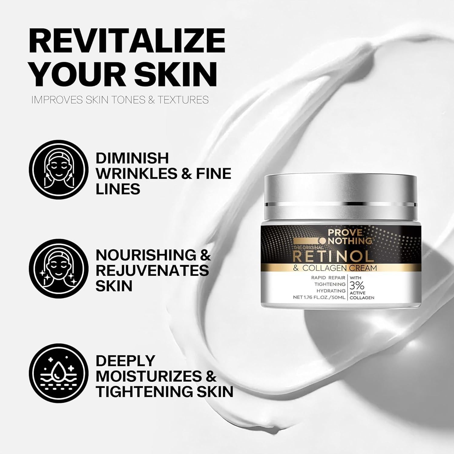 Australian Retinol Cream with Hyaluronic Acid, Anti Aging Anti Wrinkle [2 Pack] - Office Catch