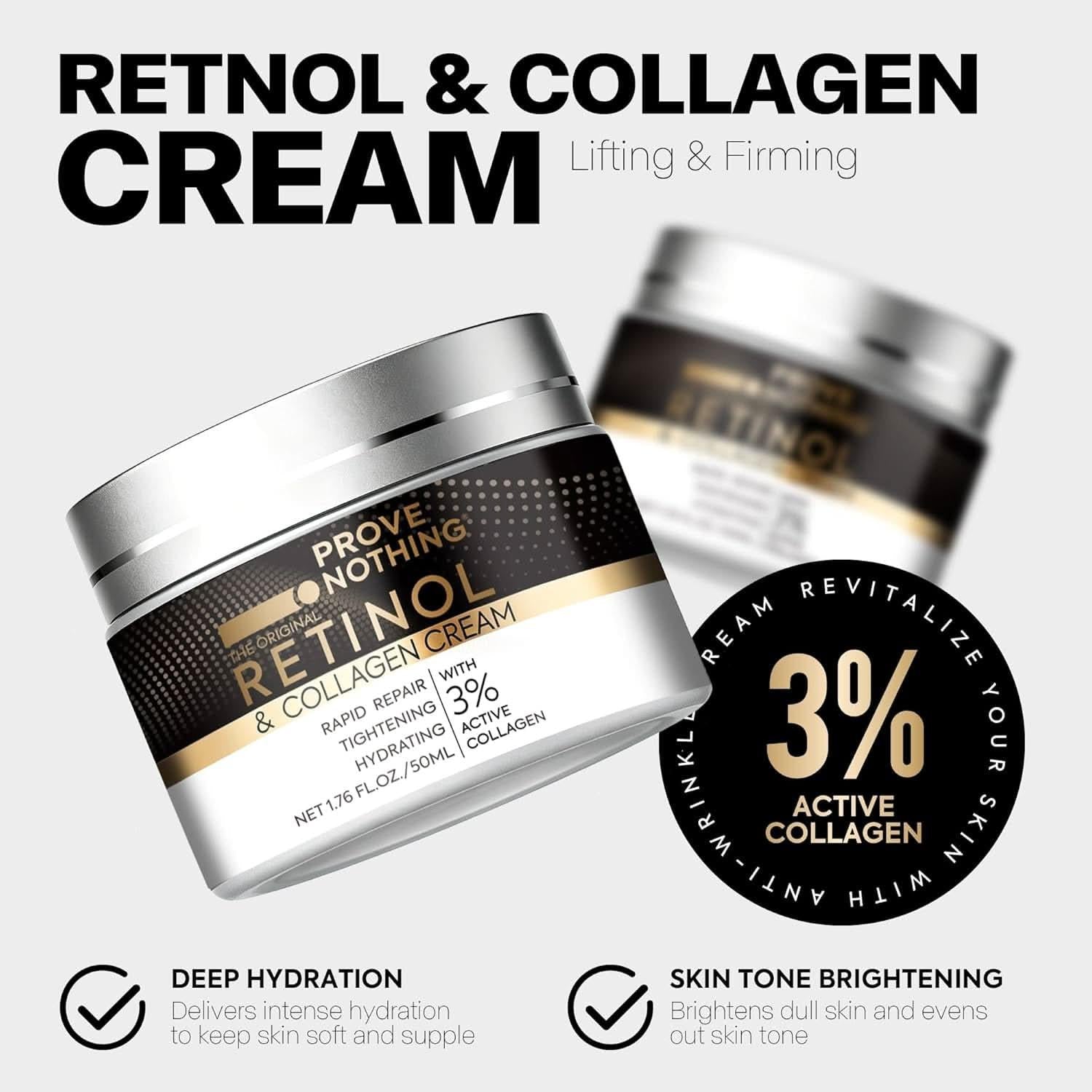 Australian Retinol Cream with Hyaluronic Acid, Anti Aging Anti Wrinkle [2 Pack] - Office Catch