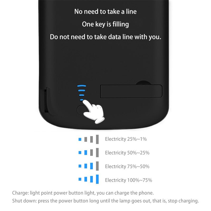 Battery Case for Samsung Glaxy S8 Plus (Black) - Office Catch