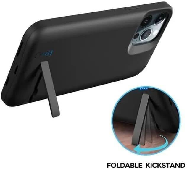 Case for iPhone 17 Pro with Built - in 5000mAh Battery & Foldable Stand – Slim and Durable Charging Case - Office Catch