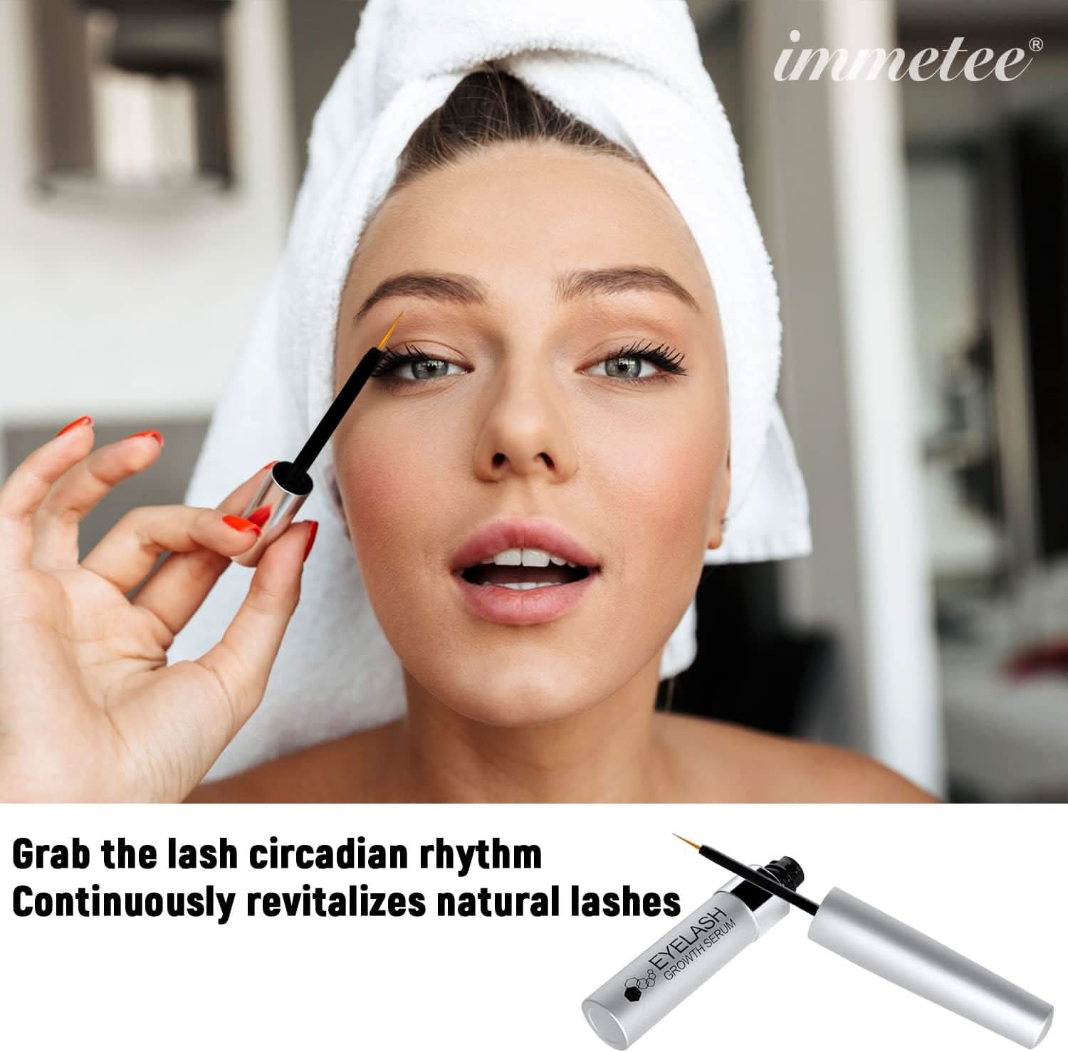 Eyelashes Enhancing Serum, Natural Formula Growth Serum, Results in 3 - 4 Weeks for Longer, Thicker, and Fuller Eyelashes. 5ML - Office Catch