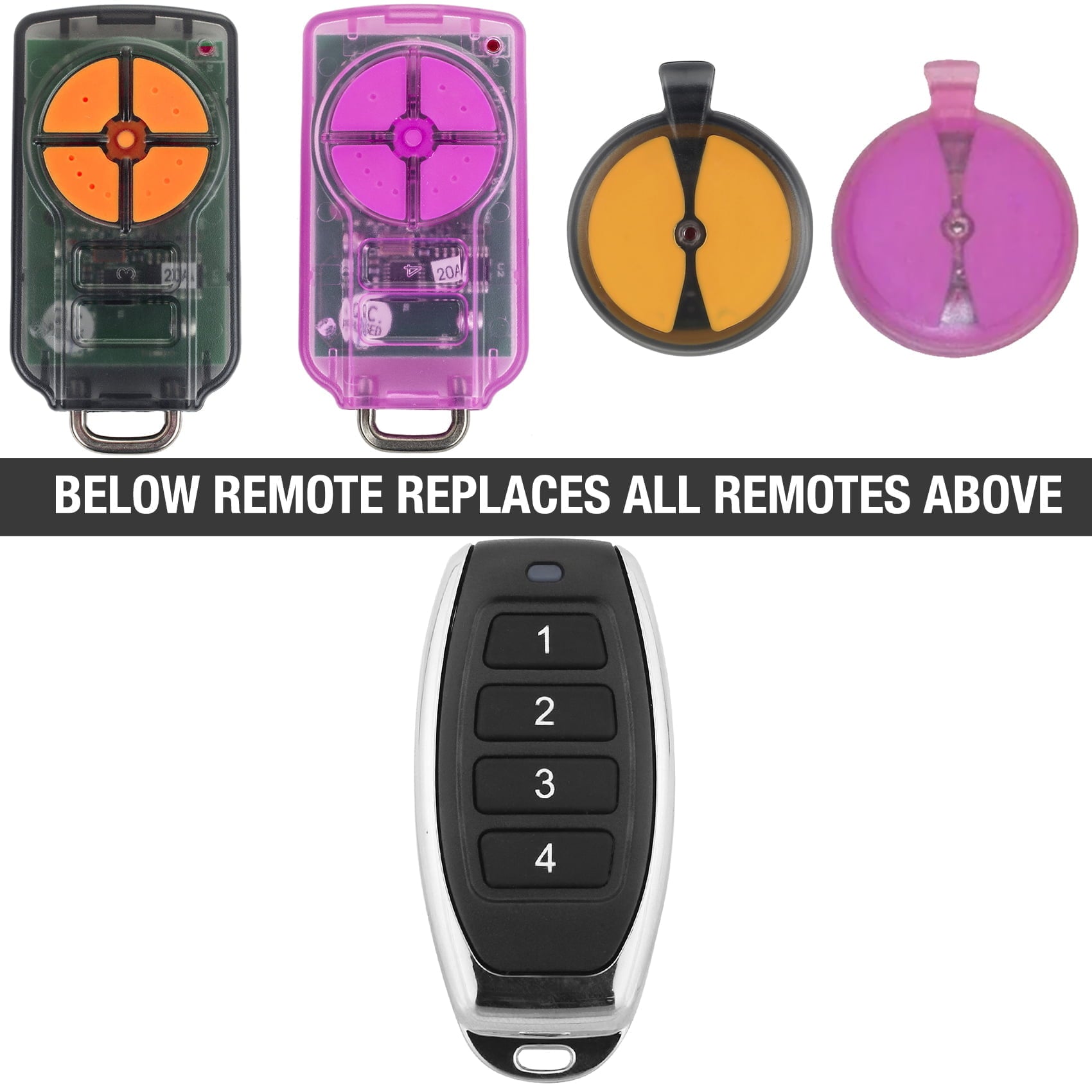 Garage Door Remote Replacement Compatible ATA PTX5 TrioCode GDO PTX - 5v1 GDO 11v1/6v3/6v4 - Office Catch