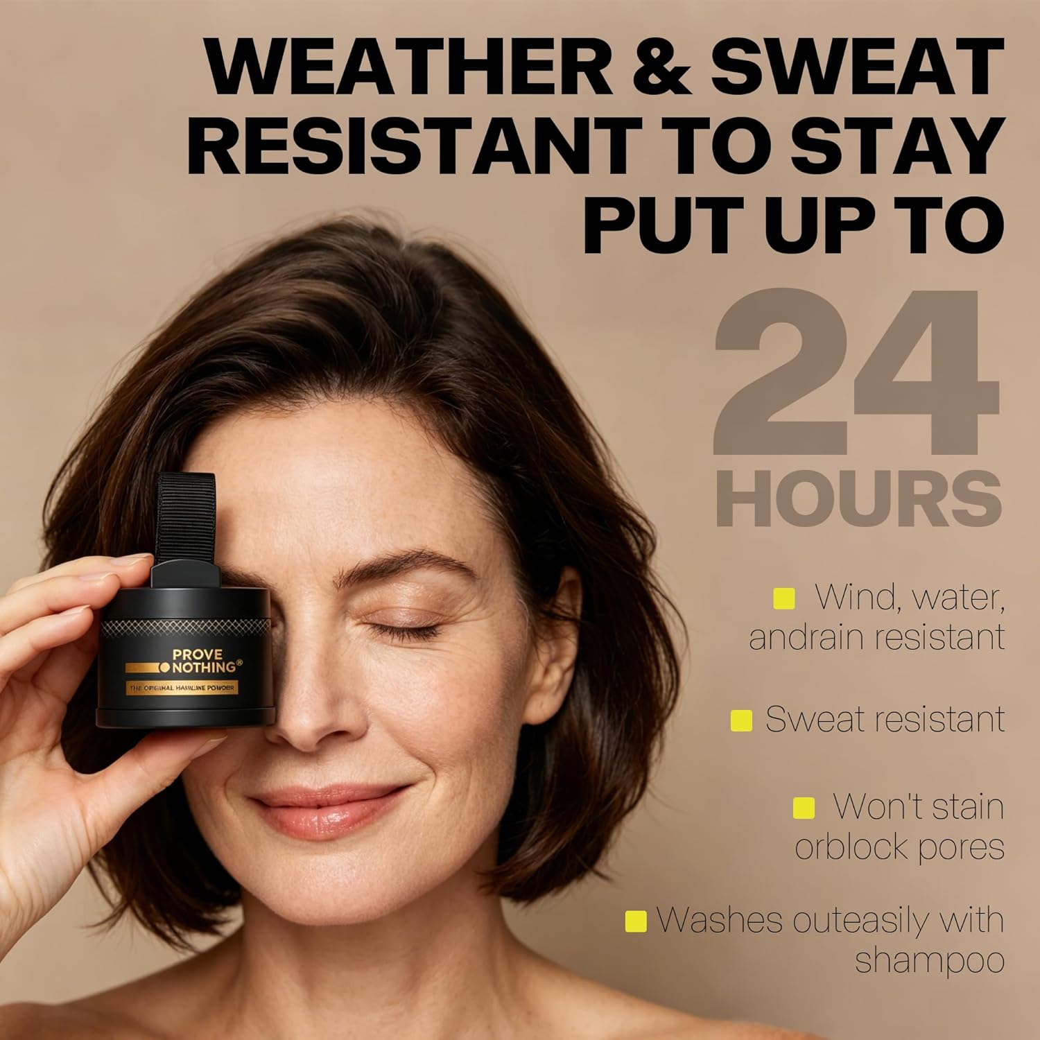 Hairline Powder Root Touch - Up Designed in Australia, Gray Coverage, Bald Spot Concealer, Thinning Hair Fill - In Powder, Sweat & Water Resistant, 24 - Hour Wear for Women & Men (Light Brown) - Office Catch