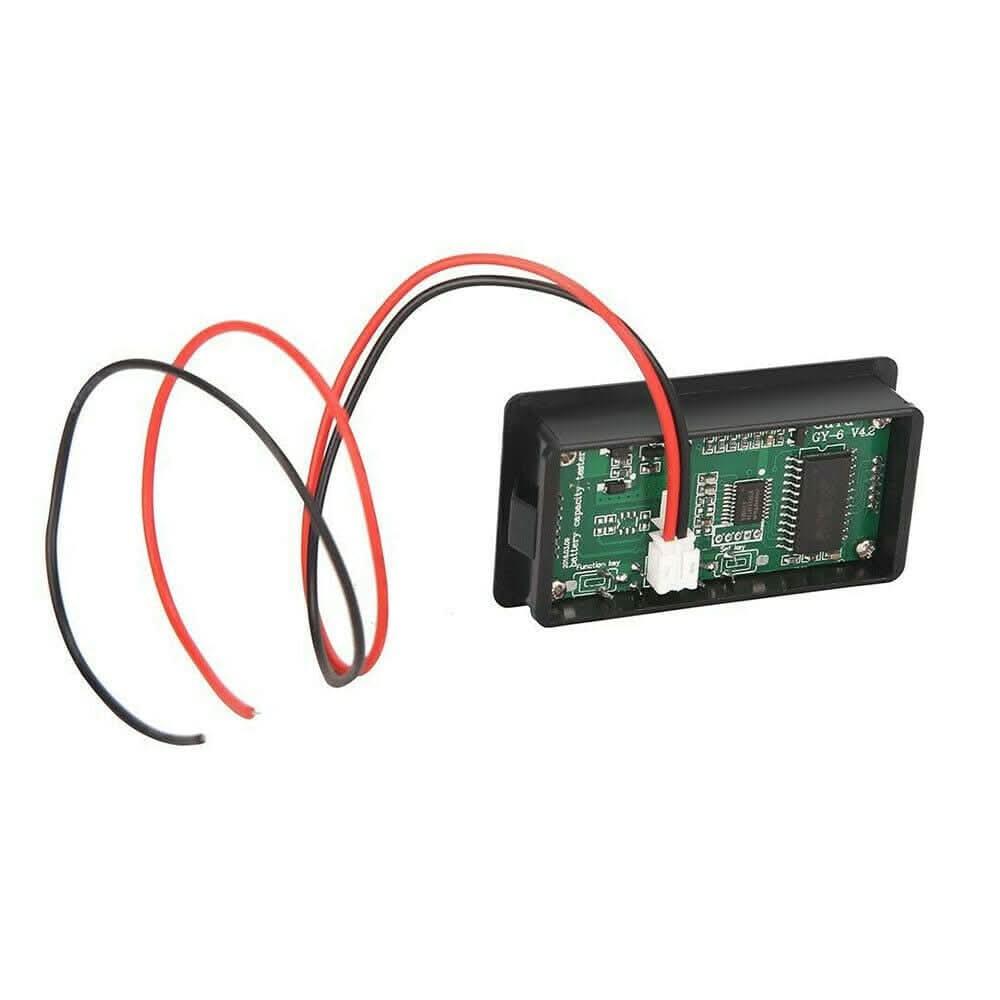 Digital Battery Capacity & Voltage Tester | LCD Battery Level Indicator for 12V 24V 36V 48V Lithium & Lead Acid Batteries