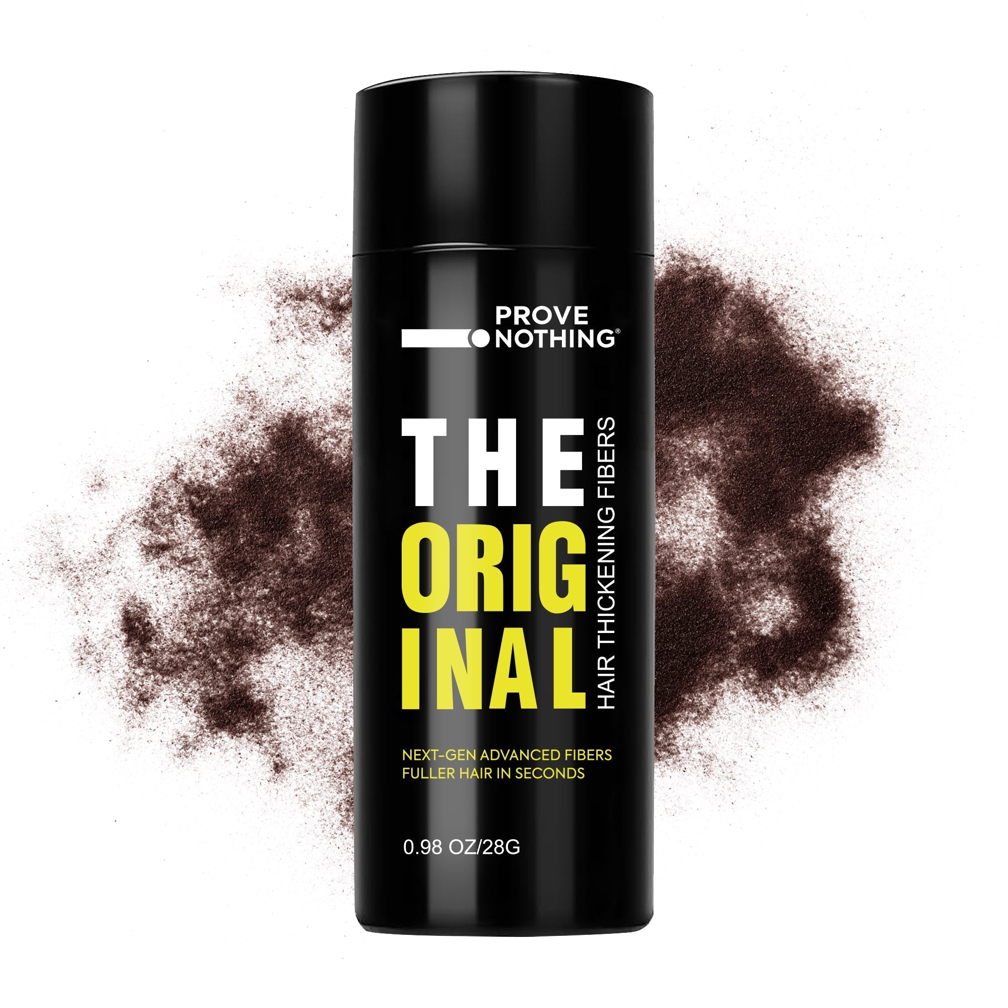 PROVE NOTHING Hair Fibres (28g) Instantly Fuller, Thicker Look Windproof & Sweatproof | Women and Men | Designed in Australia (Dark Brown) - Office Catch