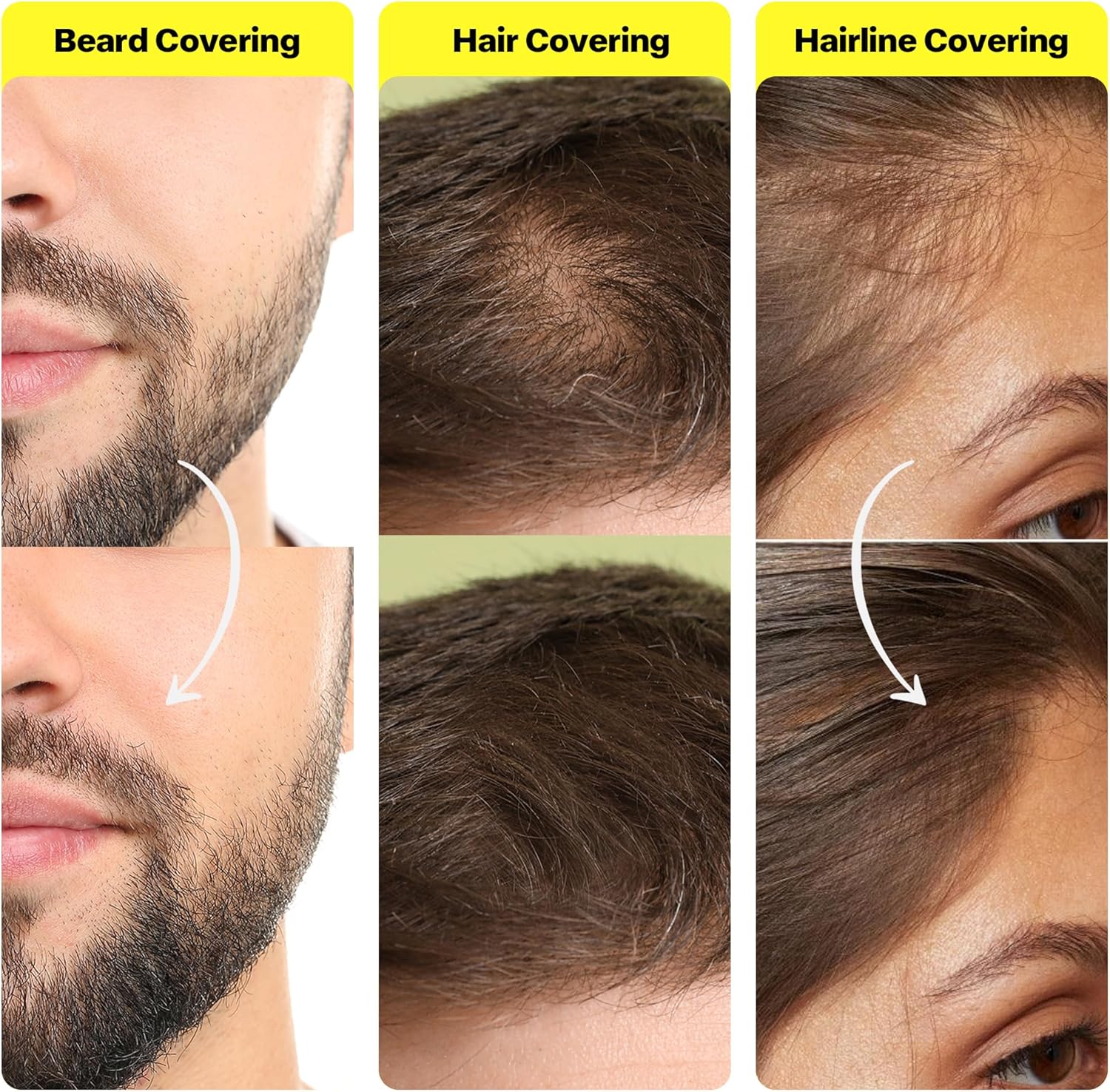 PROVE NOTHING Hairline Powder Root Touch - Up Designed in Australia, Gray Coverage, Bald Spot Concealer, Thinning Hair Fill - In Powder, Sweat & Water Resistant, 24 - Hour Wear for Women & Men (Black) - Office Catch